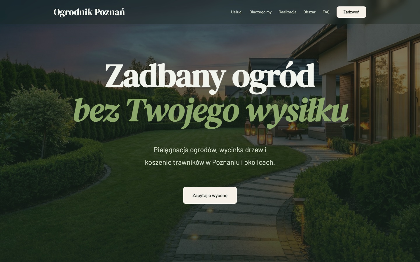 Realizacja — ogrodnik Poznań